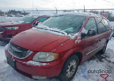 2001 Chrysler Town & Country Lxi z USA, uszkodzony, nr VIN 2C4GP54LX1R232155
